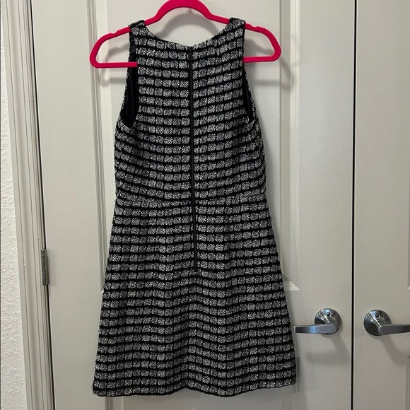 Milly Elegant Black Tweed Mini Dress 8 - Picture 3 of 10